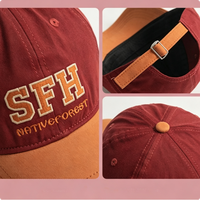 Gorra Unisex de Visera Plana con Cierre a Presión, Color Sólido, Algodón, Estilo Casual, Tipo Béisbol