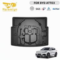Boîte de rangement latérale pour coffre arrière en ABS, organisateur de cargaison compatible avec BYD ATTO 3 Yuan Plus LHD, plateau de rangement pour coffre, accessoires intérieurs de voiture