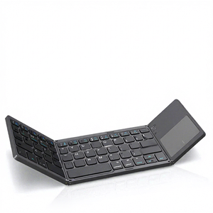 Clavier sans fil miniature pliable en membrane plastique avec pavé tactile pour iPad, utilisation portable au bureau - Product Image 1
