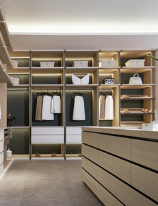 Custom Luxury Modern Walk-In <strong>Closet</strong> Wardrobe Systems Design Wood Bedroom Wardrobe - Product Image 1