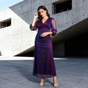 Vestido Abaya de Poliéster con Estampado Plisado de Lujo para Mujeres Musulmanas, Diseño Elegante Personalizado, Proveedor Mayorista - Product Image 4