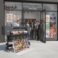 Printer Inkjet Roll-to-Roll 1900 Baru dari Pabrik, 2/4 Print Head, Eco Solvent UV Cmyk Otomatis Dx5 Flex Digital untuk Periklanan