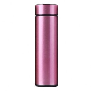 Botella DE AGUA DE ACERO INOXIDABLE personalizada de 500ml, termo con Sensor, pantalla de temperatura, frascos de vacío para bebidas frías y calientes, regalo - Product Image 4