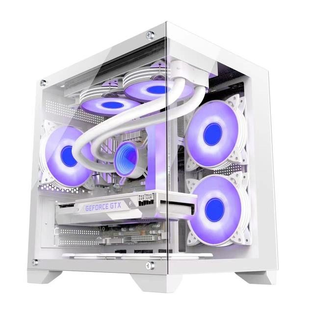 Ruix Aerospace 350 Hotsale Gaming Computer Hardware & Software Modern Computer Case Desktop Water Cooling Gaming PC Case
