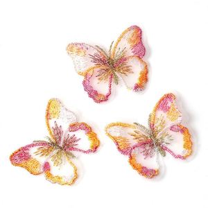 Handmade 3D 4.3*5cm 15 Colors Beautiful Organza Butterfly Embroidery Patch for Bag Dress Hats - Product Image 5
