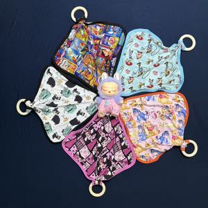 Wasbare, milieuvriendelijke bamboe babyknuffels met ademend materiaal voor baby's. - Product Image 6
