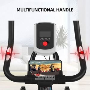 Bicicleta estática para el hogar con marco de metal, pantalla LCD, carga máxima de 150 kg, equipo de fitness para ciclismo en interiores - Product Image 5
