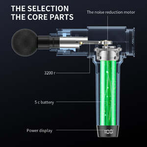 El masaj tabancası LED dokunmatik ekran derin doku perküsyon titreşim kas gevşeme hızlı şarj edilebilir vücut terapi cihazı - Product Image 2
