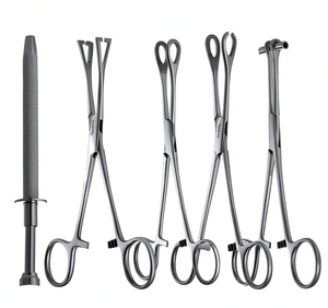 Grayrocks Kit de piercing corporel professionnel Septum ouvert Pince à piercing Outil Oreille Lèvre Nombril Nez Accessoires de maquillage permanent Modèle - Product Image 1