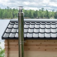 Kit de hammam de chauffage au bois de pin finlandais de style moderne pour villa extérieure, maison et salle de sport, sauna