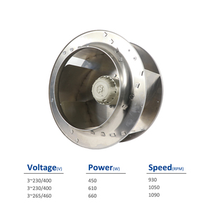 พัดลมระบายความร้อนแบบแรงเหวี่ยงสำหรับตู้อินเวอร์เตอร์230V ZIEHL-ABEGG RH50M-6DK.4I.1R 123670สำหรับตู้ควบคุมไฟฟ้าระบายอากาศ - Product Image 2