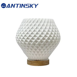 Lámpara de Mesa LED USB 3D Plegable Estilo Art Deco, Color Marfil, de ANTINSKY, Regulable, para Decoración del Hogar y Dormitorio - Product Image 1