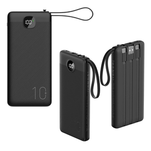 Nouveauté Chargeur mobile universel 10000mAh 20000mAh Câbles multi-intégrés <span class=keywords><strong>Powerbank</strong></span> portable fin - Product Image 1