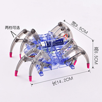 Kit d'assemblage DIY de robot araignée bionique, modèle mécanique électrique rampant, projet d'apprentissage scientifique STEM pour enfants et adolescents