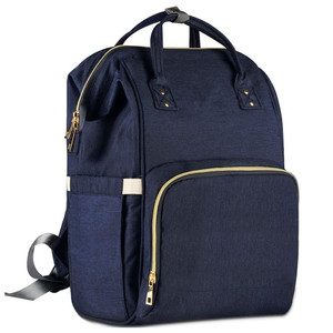 Zaino per pannolini per mamma, <span class=keywords><strong>borsa</strong></span> per pannolini impermeabile con ganci per passeggino zaino - Product Image 1