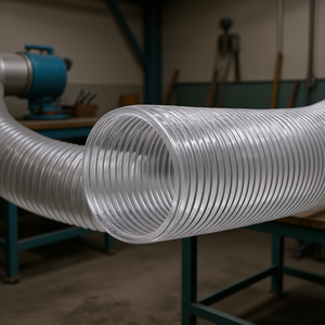 Tuyau flexible transparent en PVC pour dépoussiéreur, diamètre 4 pouces, pour équipement de nettoyage industriel - Product Image 2