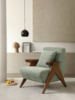 Fauteuil simple en bois massif antique, luxe léger, design haut de gamme, pour salon, usage domestique, avec dossier
