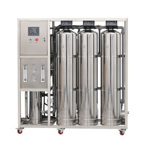 Système de traitement d'eau par osmose inverse en acier inoxydable commercial, pompe 500L/heure, garantie 1 an, adoucissement - Product Image 5