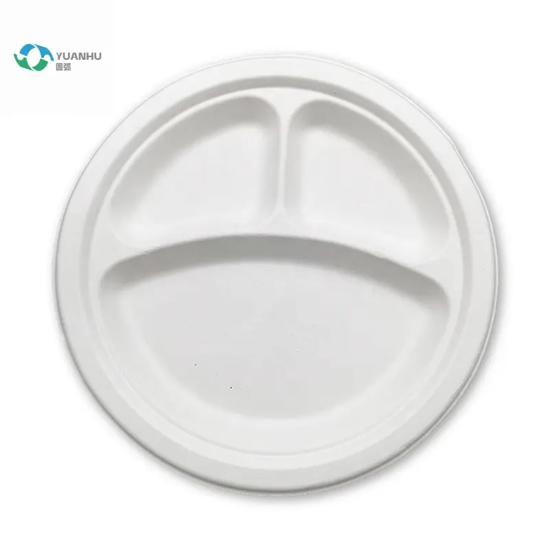 LuzhouPack antipasto Set piatto da portata all'ingrosso monouso biodegradabile per festa di nozze piatto rotondo modello personalizzato