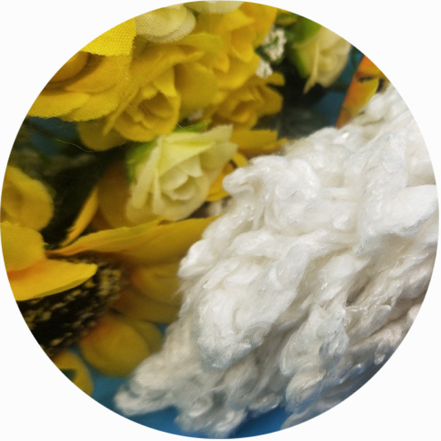 Natural pure 100% anti-bacterial bamboo fabric / raw white bamboo fiber filling use