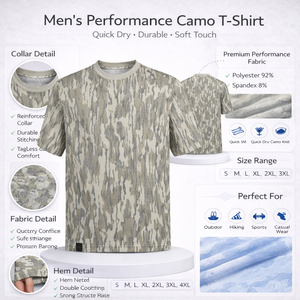 T-shirts de pêche et de chasse pour hommes, manches longues, design personnalisé, UPF 50+, respirants, séchage rapide, protection solaire - Product Image 3