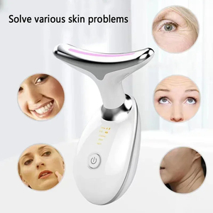 Appareil de beauté pour le visage et le cou, anti-rides, masseur facial, rajeunissement de la peau, vibromasseur pour affiner le double menton - Product Image 5