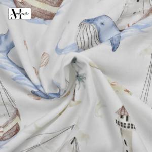 Vêtements pour bébés sans produits chimiques, bavoirs, langes, ensembles de literie, hypoallergéniques, durables, certifiés GOTS, en coton et <span class=keywords><strong>bambou</strong></span> imprimé - Product Image 1