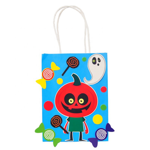 Bolsas de Papel para Halloween, Bolsas de Dulces para Halloween, Bolsas de Regalo para Fiestas de Halloween con Asas Retorcidas - Product Image 2