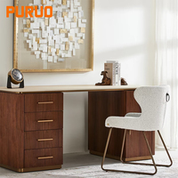 Scrivania Direzionale in Legno di Alta Qualità per Ufficio e Casa, Tavolo da Lavoro con Spazio di Archiviazione, Stile Moderno
