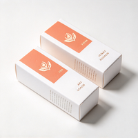 Boîte d'emballage en carton enduit écologique et recyclable personnalisée pour les produits de soins de la peau, de beauté, de cosmétiques, de parfums et de soins personnels