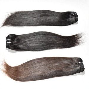 Extensiones de cabello humano tejido sin procesar de templo de Color brillo natural de 8-32 pulgadas recto indio virgen barato - Product Image 1