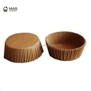 MaisBakery制造一次性松饼盒纸烤杯衬垫松饼蛋糕包装纸大牛皮纸纸杯蛋糕衬垫