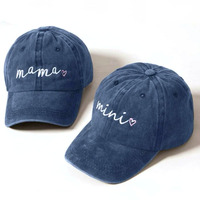 2pc Casual Maman Mini Baseball Cap Chapeau Définit Mère Fille Adulte Enfant En Bas Âge Filles Réglable