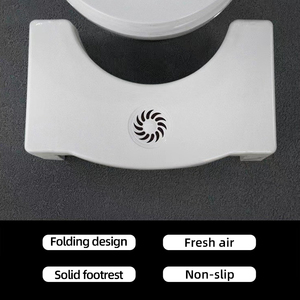 Minimalist Foldable Adjustable Storage Toilet Step <strong>Stool</strong> Collapsible Design Plastic Material Nonslip Surface <strong>for</strong> <strong>Bathroom</strong> Use - Product Image 2