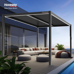 Pérgola Motorizada <span class=keywords><strong>Tubular</strong></span> Hooeasy para Exteriores con Iluminación RGB - Product Image 6