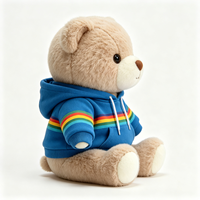 Ours en peluche de haute qualité avec tenue, mini-animaux en peluche personnalisés, ours en peluche personnalisé en gros pour enfant