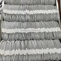 Kabel Data pengisian cepat, kabel Data pengisian cepat, USB C, 6A, kepang nilon, kabel Tipe C, USB-C, untuk iPhone, 16, 15 Pro Max