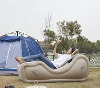 El Sofá Cama Inflable de Cloruro de Polivinilo Más Vendido Es Simple, Económico y Plegable
