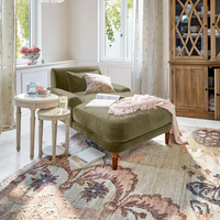Chaise longue moderne de luxe en velours, fauteuil inclinable confortable pour la maison, l'hôtel, le salon