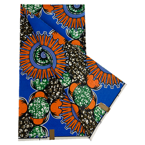 Tissu africain imprimé à la cire Ankara Kitenge, tissu africain traditionnel, tissu africain imprimé à la cire 100% coton, mélange polycoton - Product Image 1