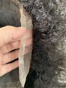 Tupé Afro H296 para <span class=keywords><strong>Hombre</strong></span>, Tupé de Encaje Completo Indetectable, <span class=keywords><strong>Prótesis</strong></span> <span class=keywords><strong>Capilar</strong></span> Masculina, Sistema de 6 Pulgadas, Peluca Afro Rizada - Product Image 5