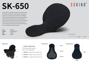 Imbottitura per Pantaloncini da <span class=keywords><strong>Ciclismo</strong></span> di Alta Qualità, Alta Densità, Reversibile, Taglie Grandi, Unisex, Ecologica, Traspirante, con Cuscinetto in <span class=keywords><strong>Gel</strong></span> - Product Image 2