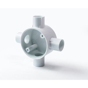 Boîte de jonction ignifuge AC BJ 4 en PVC blanc, résistante aux flammes, pour conduites de 20 mm à 50 mm - Product Image 3