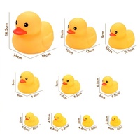 Mini-canard en caoutchouc personnalisé avec logo sur mesure, jouet de bain flottant sonore, canard sûr pour le jeu aquatique, idéal comme cadeau promotionnel ou souvenir