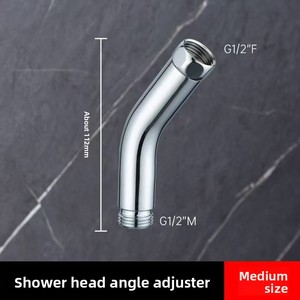 Raccord d'angle transfrontalier pour douchette 1/2 pouce, coudé en cuivre, angle de pulvérisation réglable à 135 degrés, injection - Product Image 6