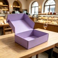 Boîtes d'expédition en carton ondulé kraft recyclable, écologiques, personnalisées, à quatre couleurs, multi-processus, pour cadeaux et artisanat