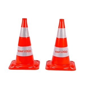 กรวยจราจรพลาสติก PVC สีส้มขนาดใหญ่ยี่ห้อ Baoye สำหรับกั้นจราจรและความปลอดภัยบนถนน - Product Image 1