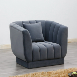 Fauteuil de canapé personnalisé <span class=keywords><strong>tulipe</strong></span> bleue fauteuil français bon marché pour chambre à coucher hôtel appartement <span class=keywords><strong>chaise</strong></span> d'appoint de style loisirs pour le salon - Product Image 5