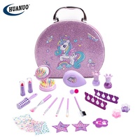 Sac de maquillage cosmétique OEM pour filles de Offre Spéciale jouets de simulation kits de maquillage pour enfants jouets de maquillage lavables et non toxiques pour cadeau d'anniversaire pour filles
