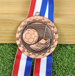 Medalla Deportiva Personalizada para Maratón, Fútbol, Judo, Taekwondo, Gimnasia, Trofeo de Metal Dorado con Cinta - Product Image 6